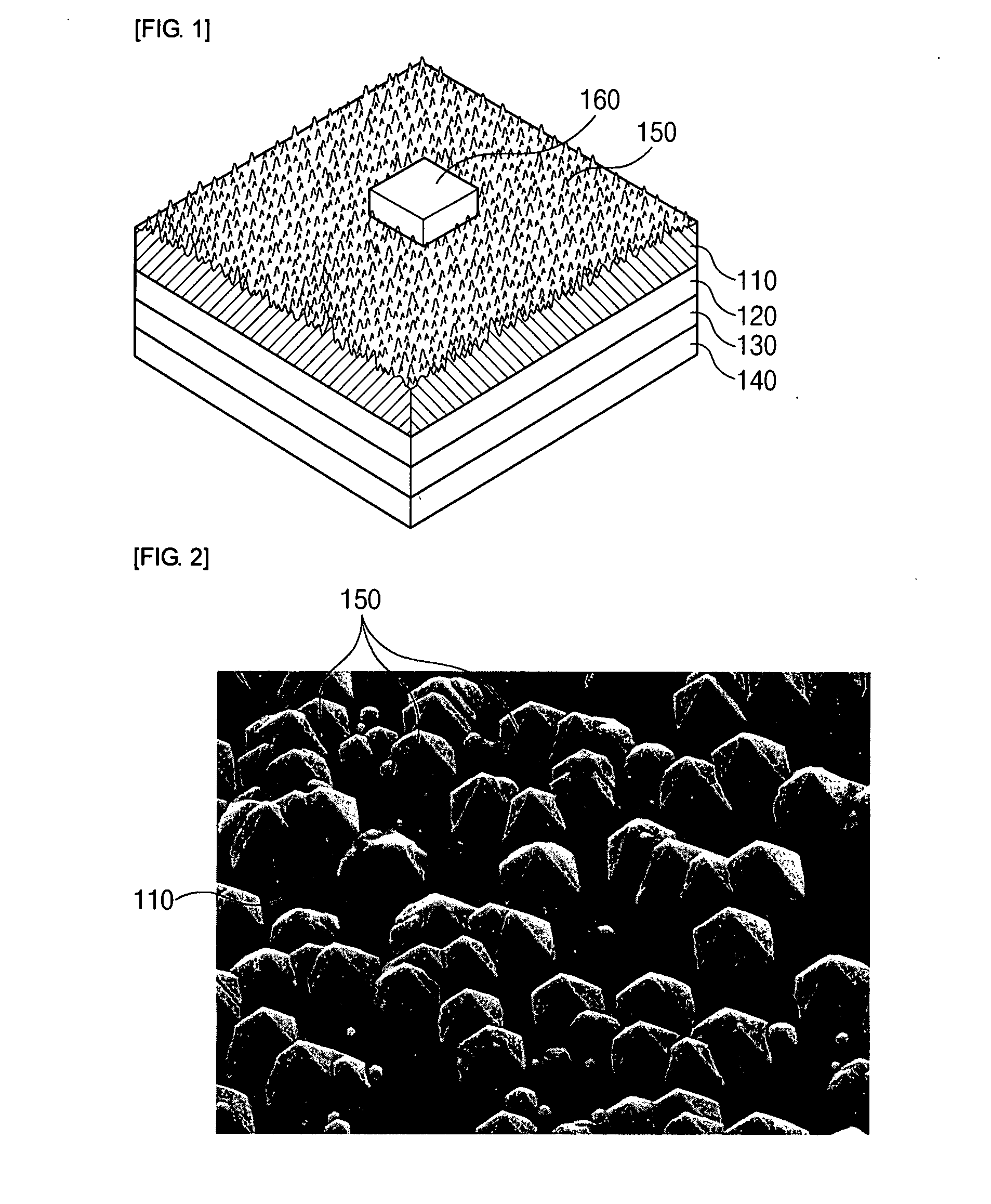 Method of forming surface irregularities and method of manufacturing gallium nitride-based light emitting diode