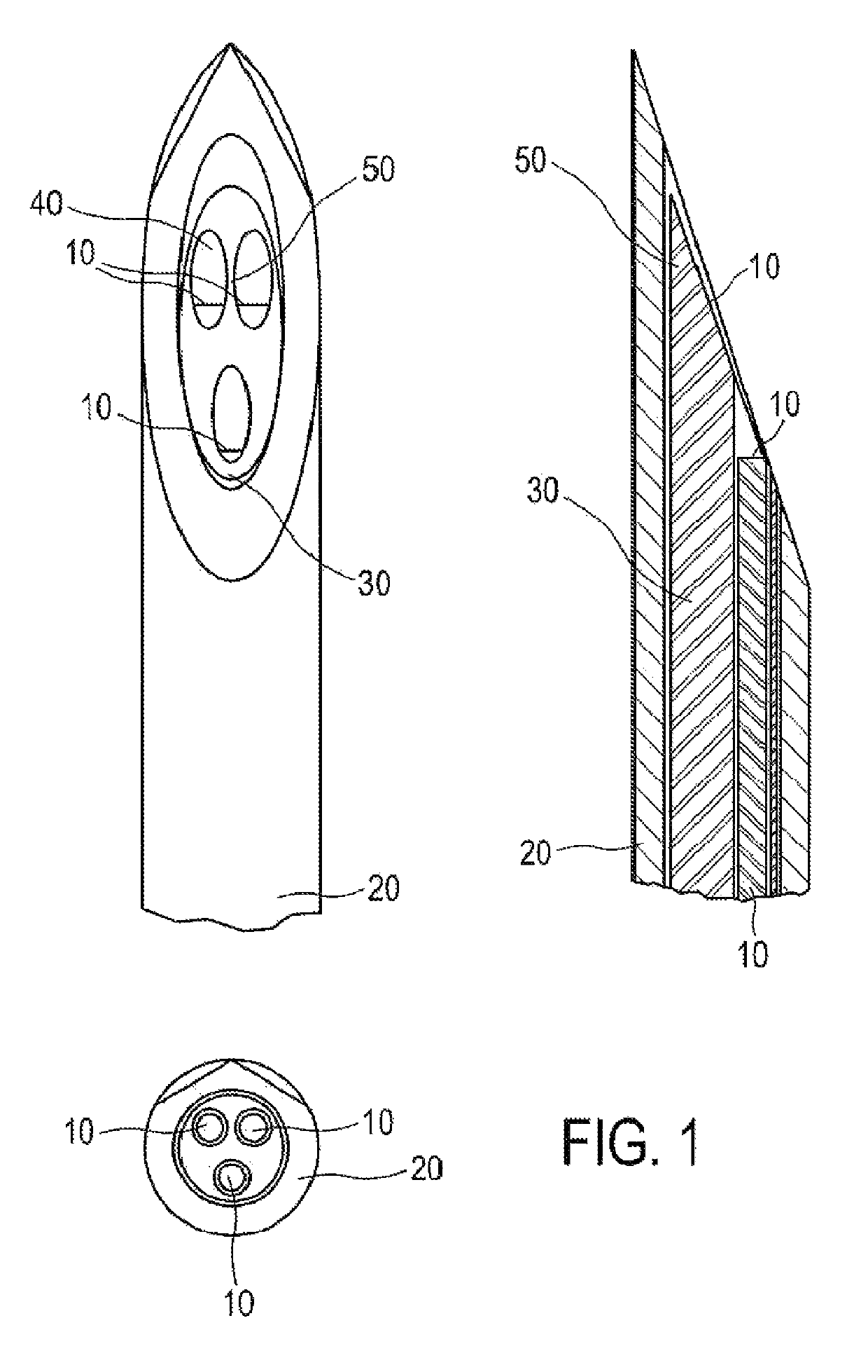 Medical probe with multi-fiber lumen