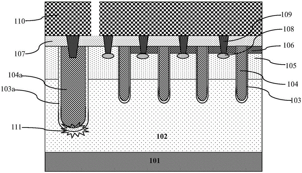 Trench gate power transistor and manufacturing method therefor