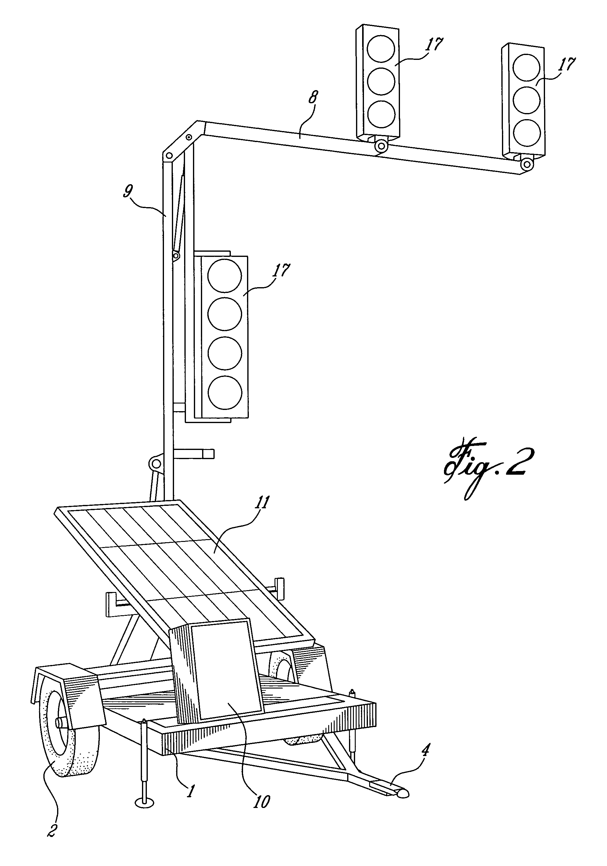 Mobile traffic light