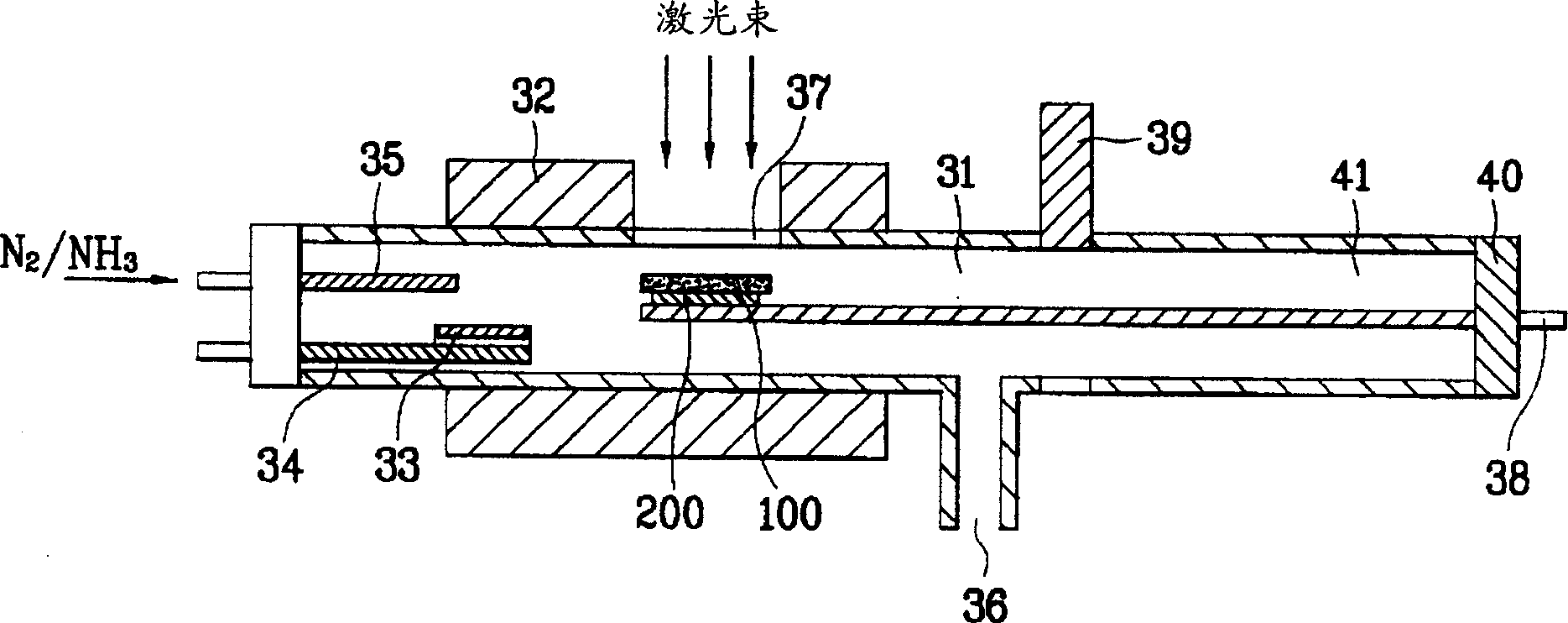 Device and method for mfg. GaN base