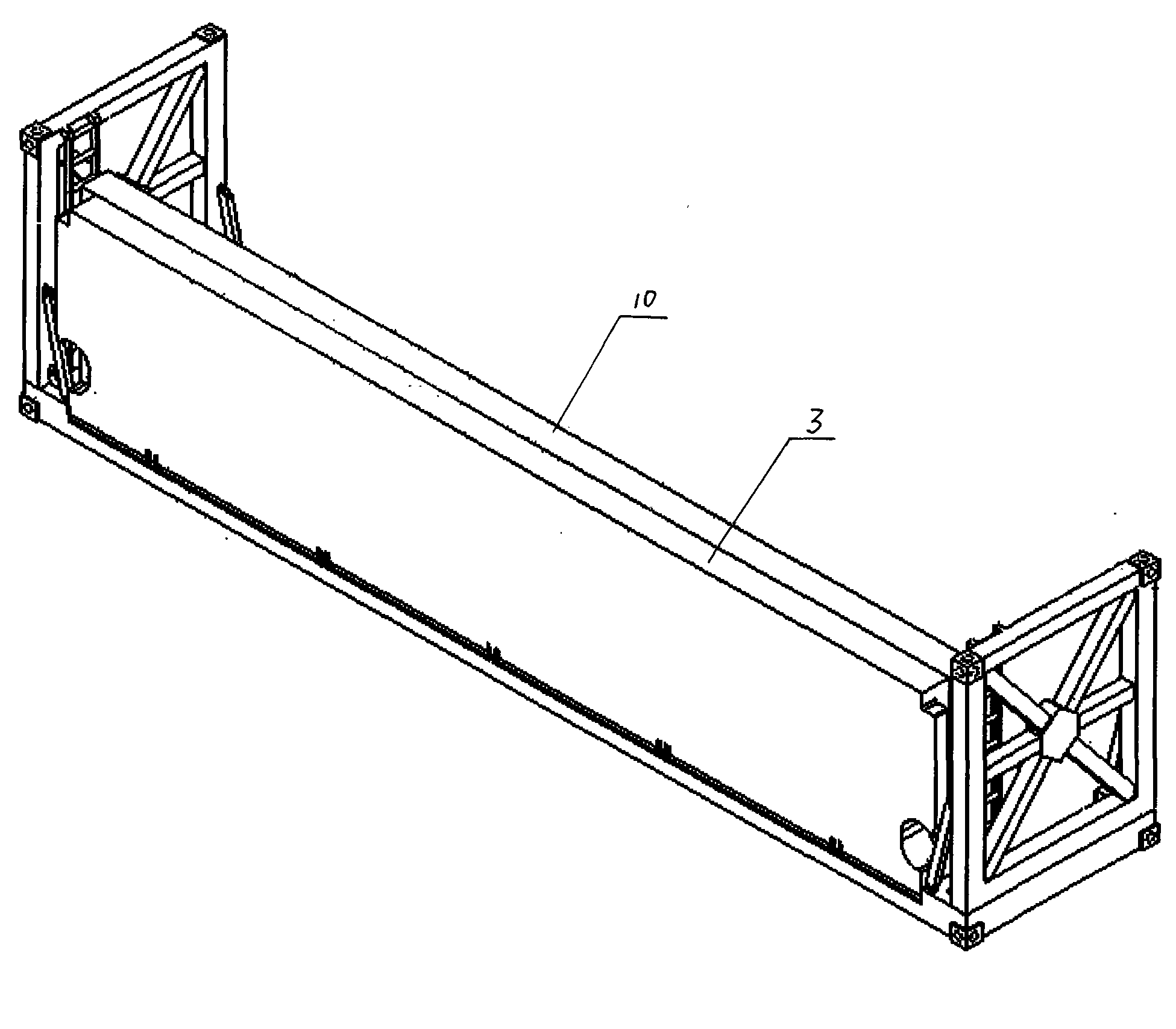 Extended loading frame