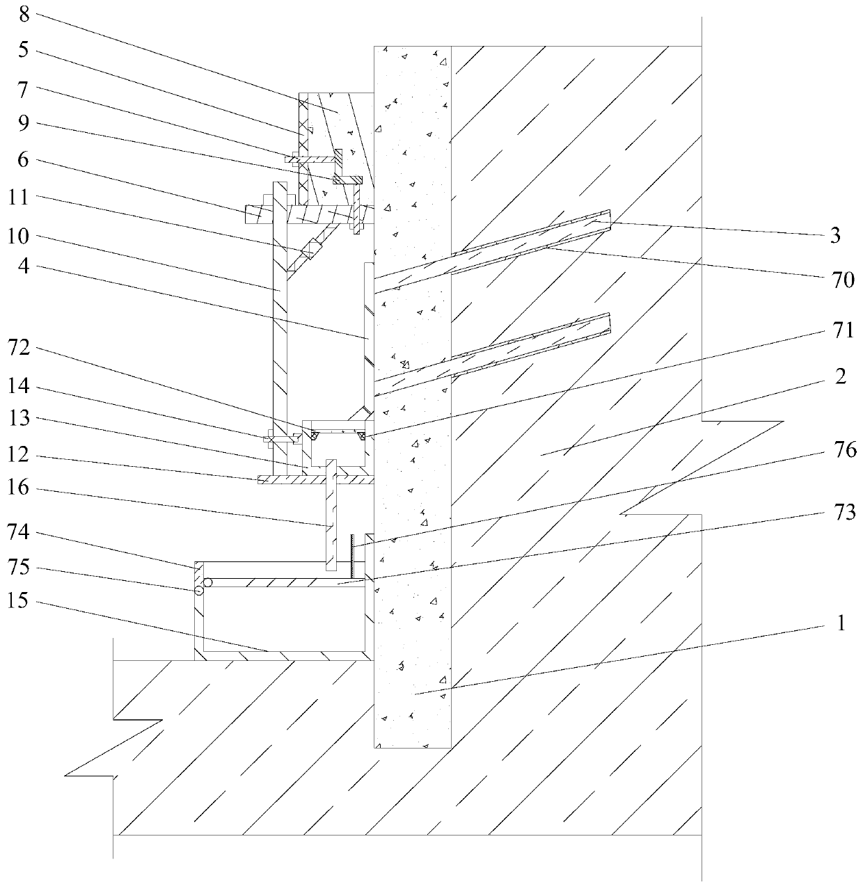 Construction method of comprehensive dewatering and draining system of deep foundation pit