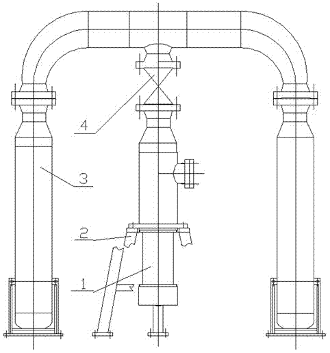 Gas and oil canister combined non-isolated multiple piston accumulator