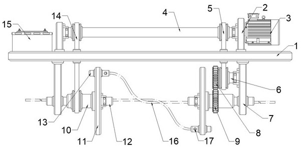 Linear connecting device of single-strand copper core wire for power line repair