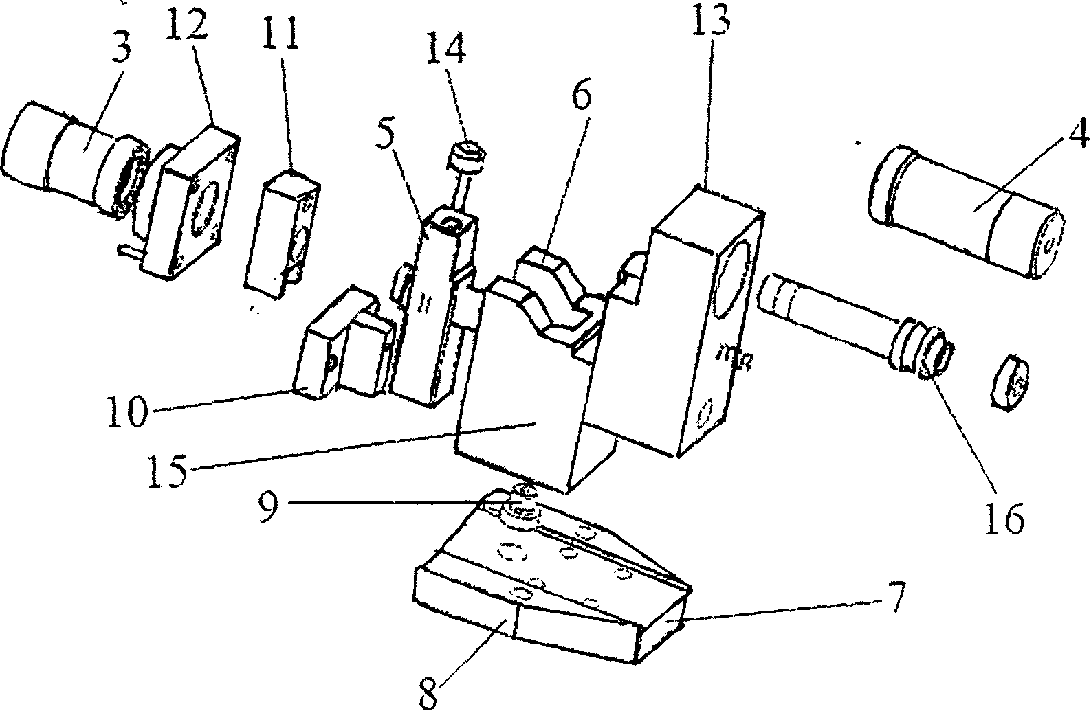 Adjustable hydraulic frock