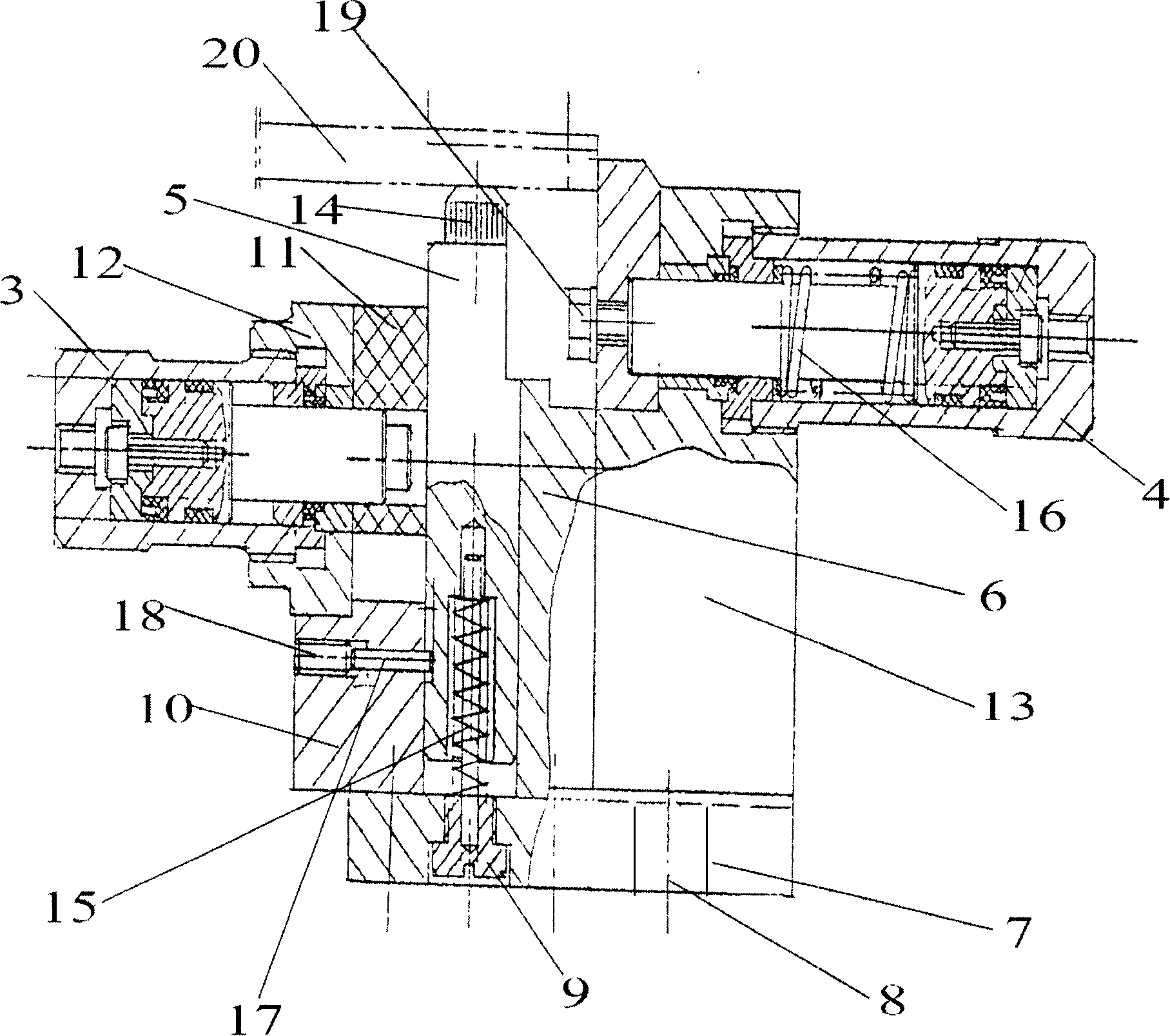 Adjustable hydraulic frock