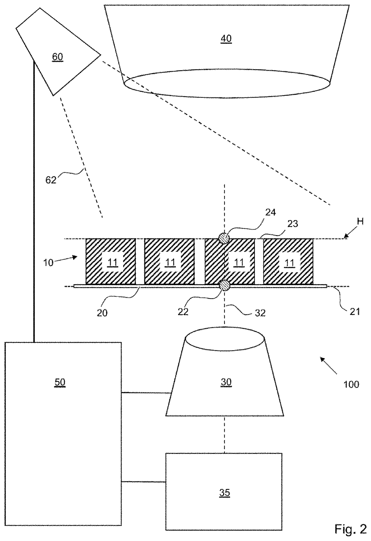 Microscope and method for determining a measuring location of a microscope