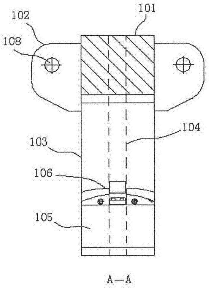 Hook-shaped lifting saddle and supporting structure of rail rope