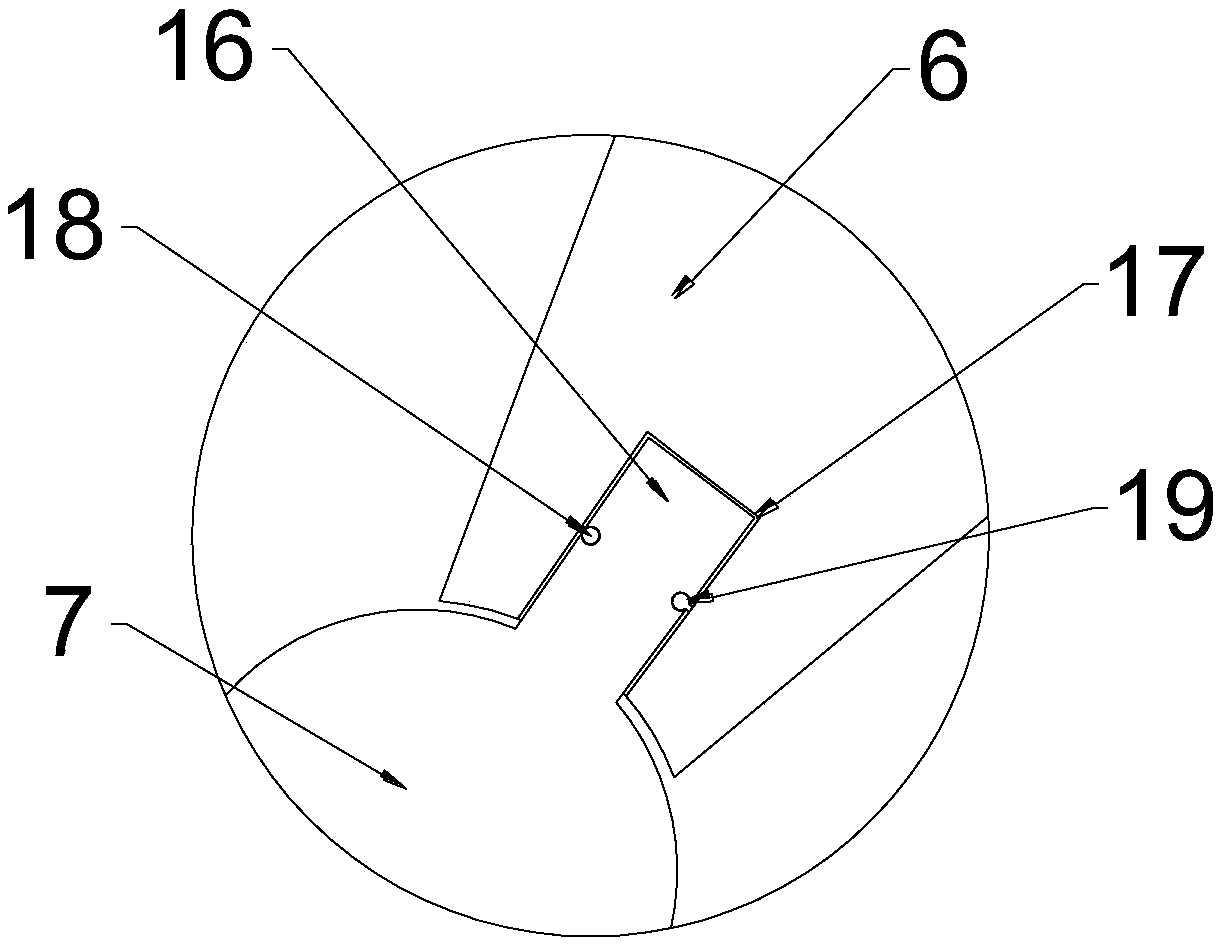 Discharger impeller blade