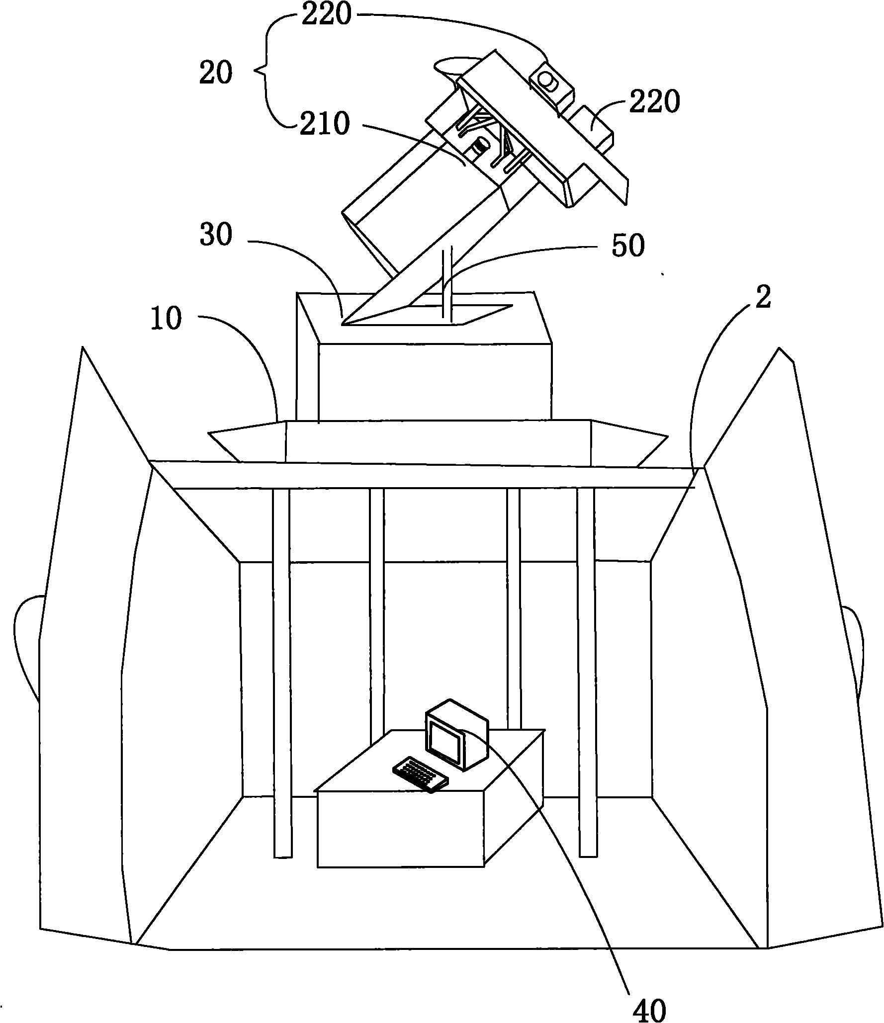 Three-dimensional measuring system and three-dimensional scanning device thereof