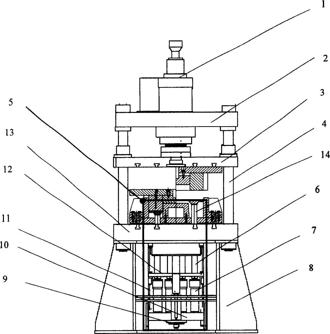 Multipoint blank holder force variable hydraulic press