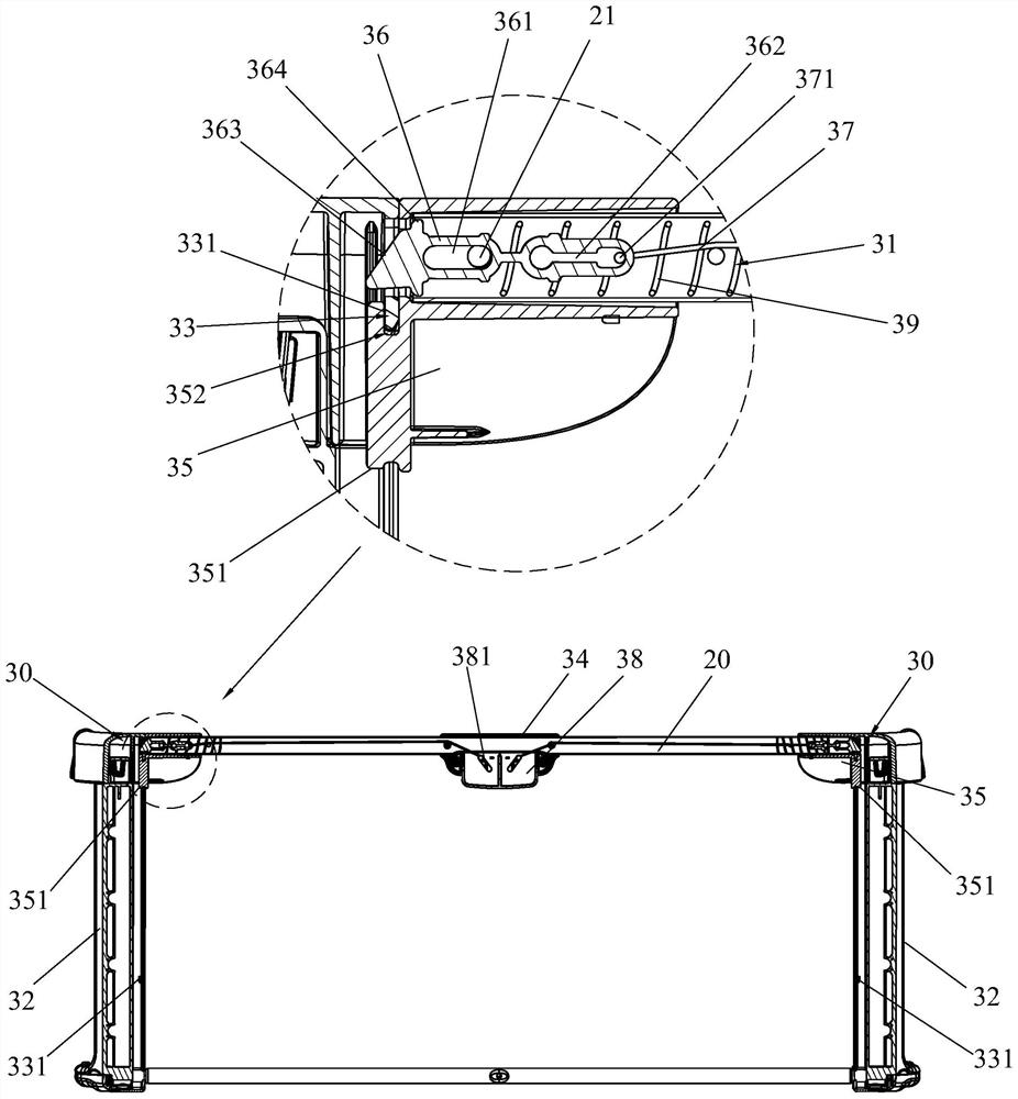 Handrail adjusting mechanism and baby crib with handrail adjusting mechanism