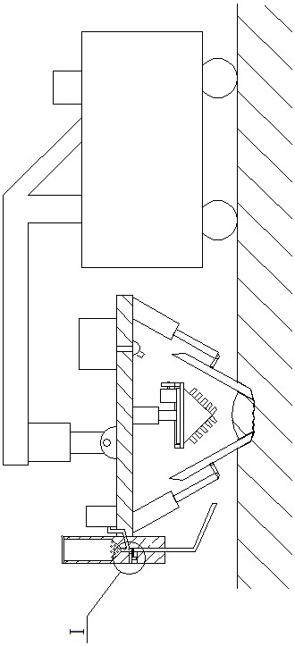 Spray-seeding type afforestation device for barren mountains