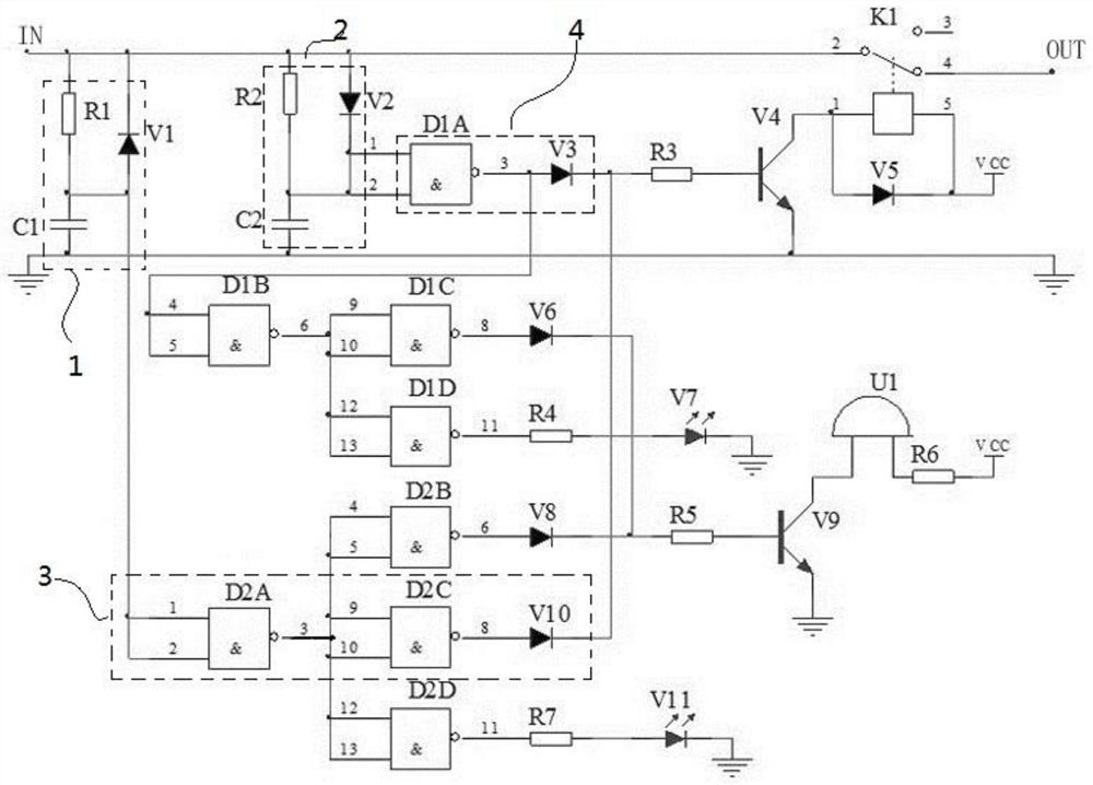 Pulse width monitoring protection circuit
