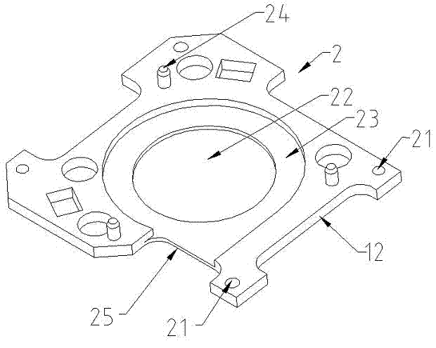 Bearing platform of pump cases