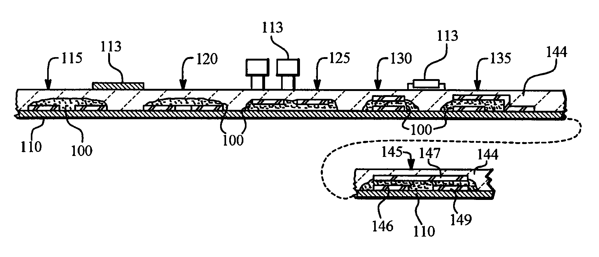 Direct application voltage variable material, devices employing same and methods of manufacturing such devices