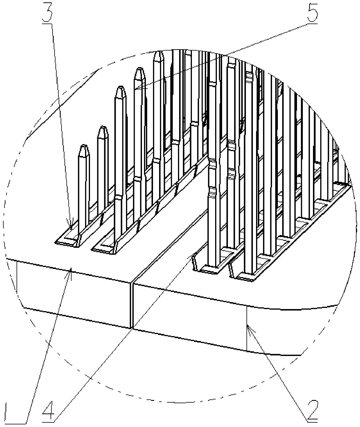 A multi-needle clamping mechanism