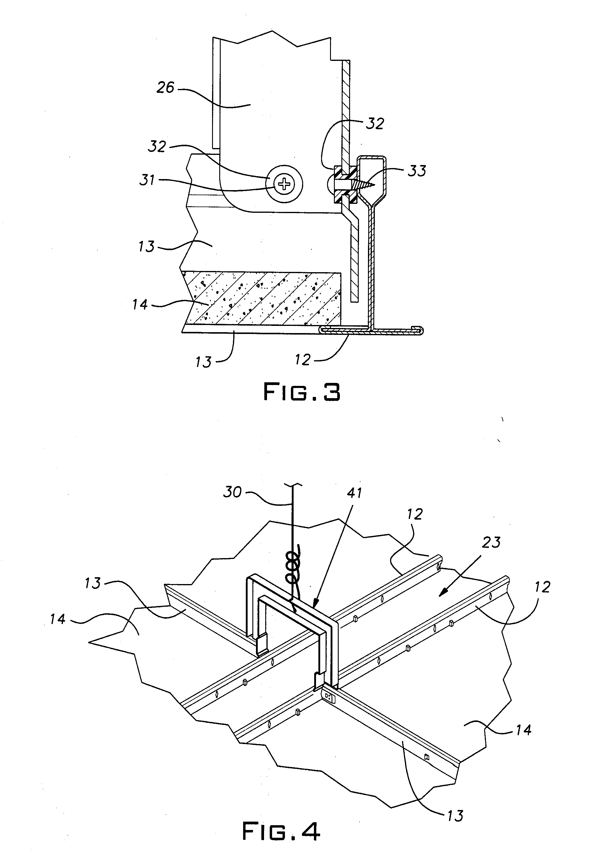 Directly electrified ceiling grid