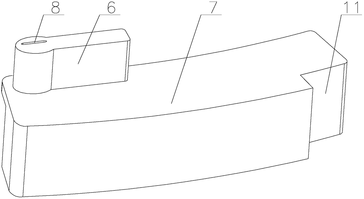 Brushless DC motor lead wire needle guard seat structure and brushless DC motor thereof