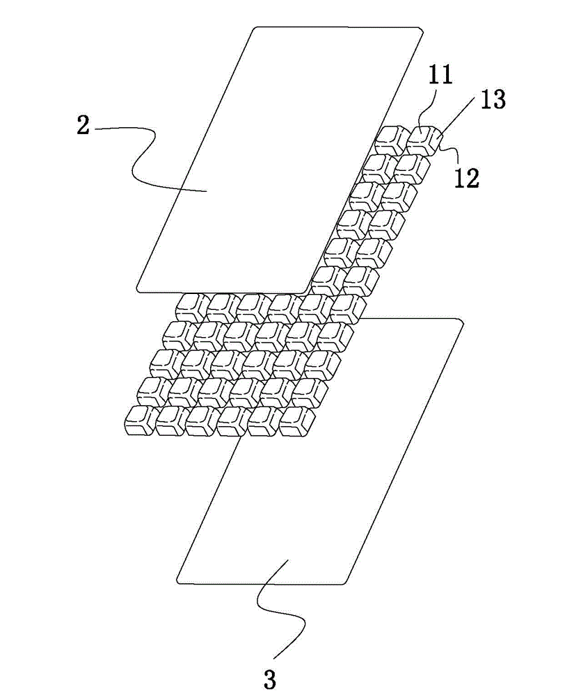 Manufacturing method of embedded independent particle shock absorption protection tool materials and shock absorption protection tool