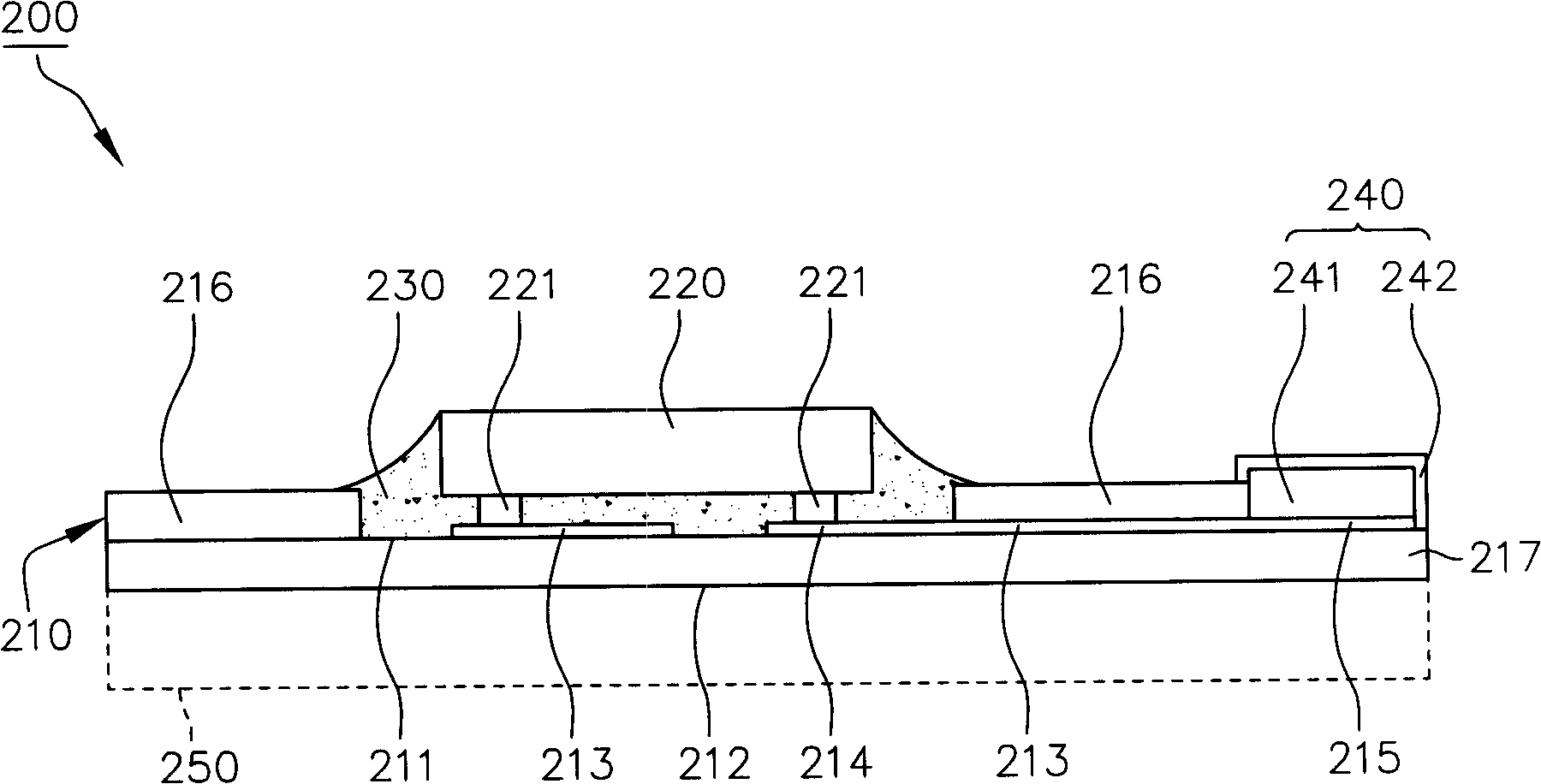 Tape coiling type packaging construction capable of inserting and electronic device using the construction