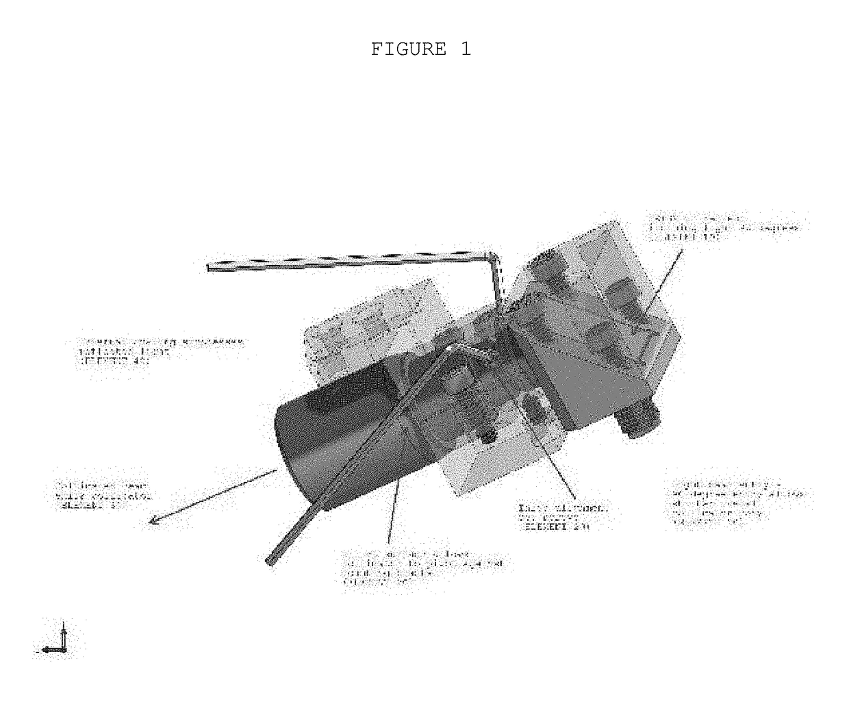 Reduced footprint collimator device to focus light beam over length of optical path