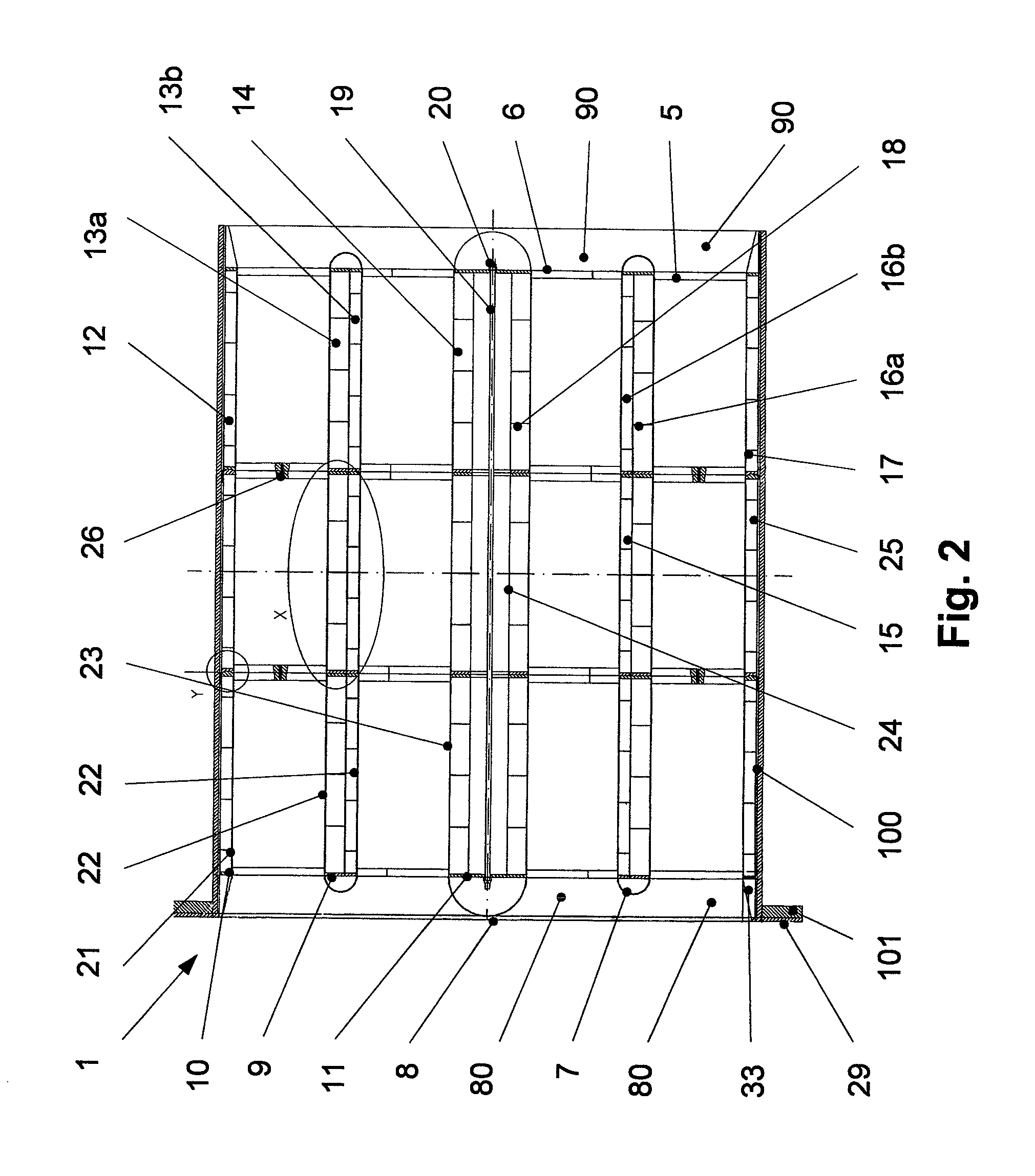 Duct sound damper for a flow machine