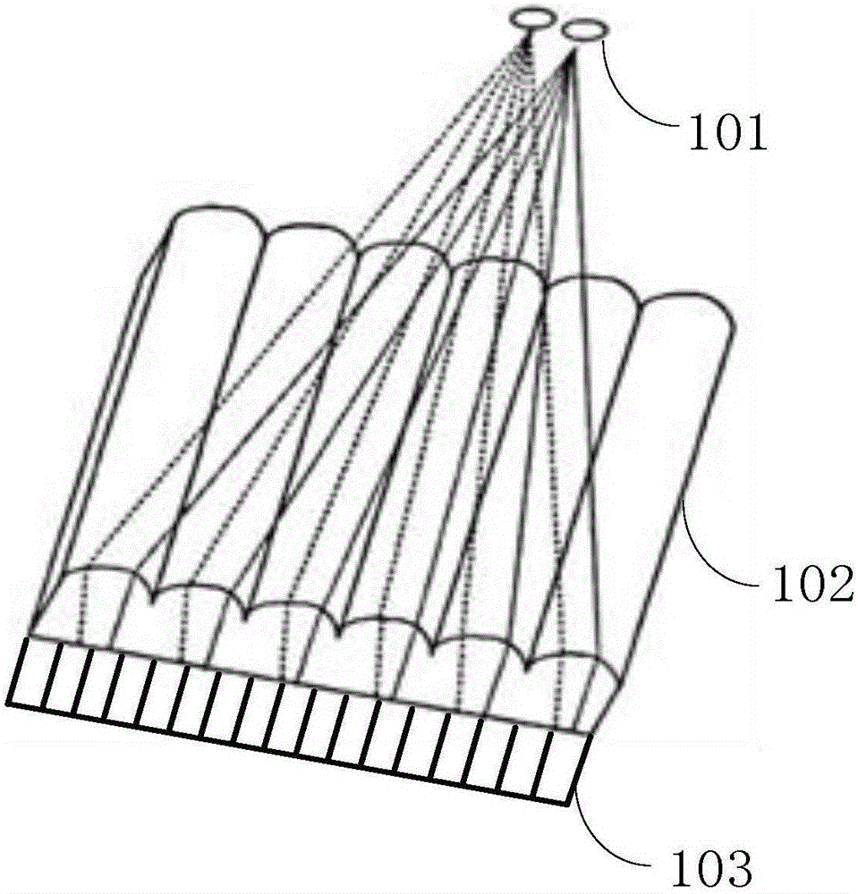 Grating parameter output method and device