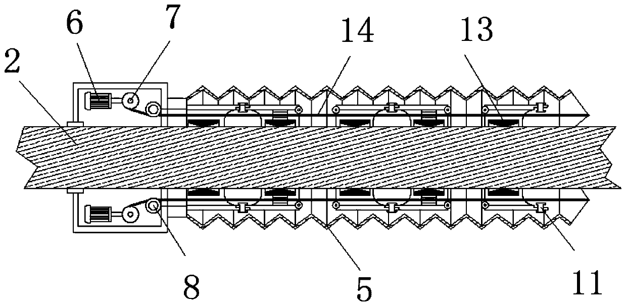 Snakelike movement-based charging pile plug adjusting device