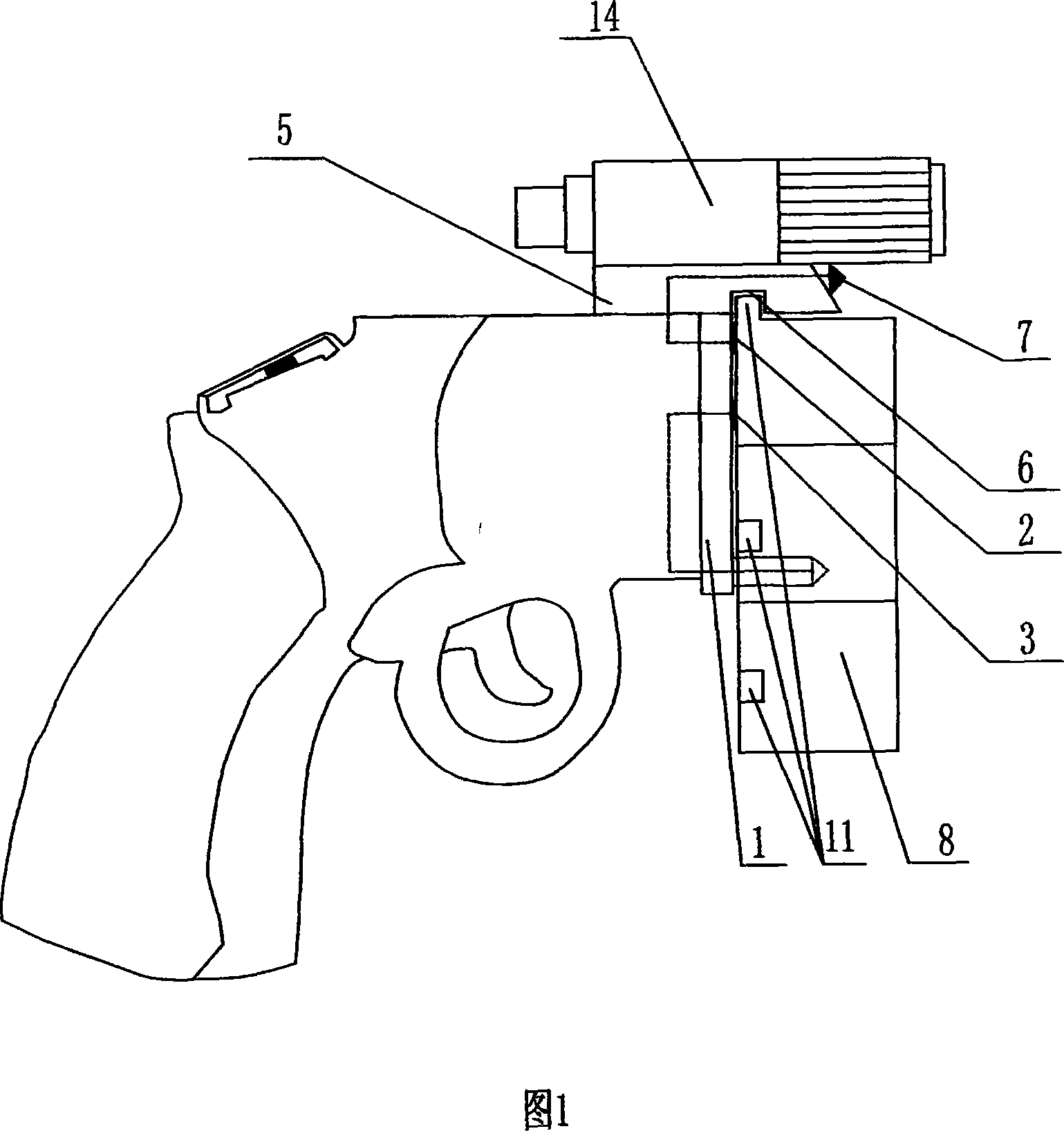 Five running fire multifunctional antiriot gun