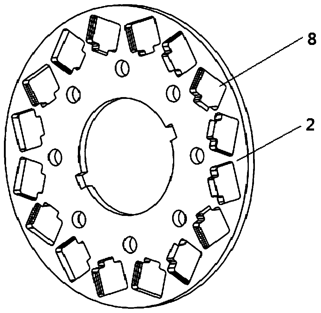 Flux-adjustable magnet vane structure for permanent magnet motor rotor