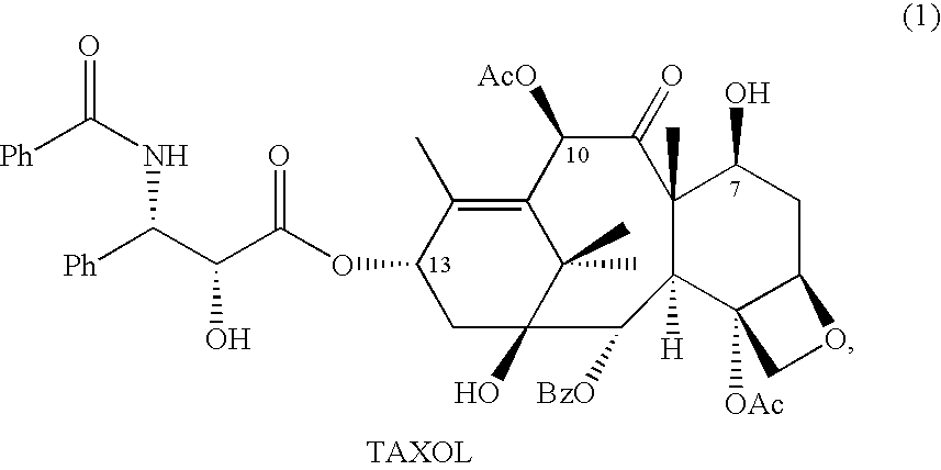 Semi-synthesis and isolation of taxane intermediates from a mixture of taxanes