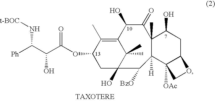 Semi-synthesis and isolation of taxane intermediates from a mixture of taxanes