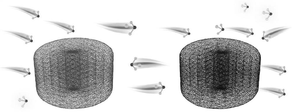 Preparation method of nano-cellulose ammonia gas induction aerogel