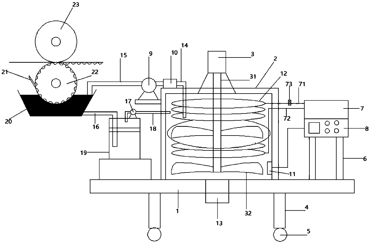 Gravure printing machine and ink cooling system thereof