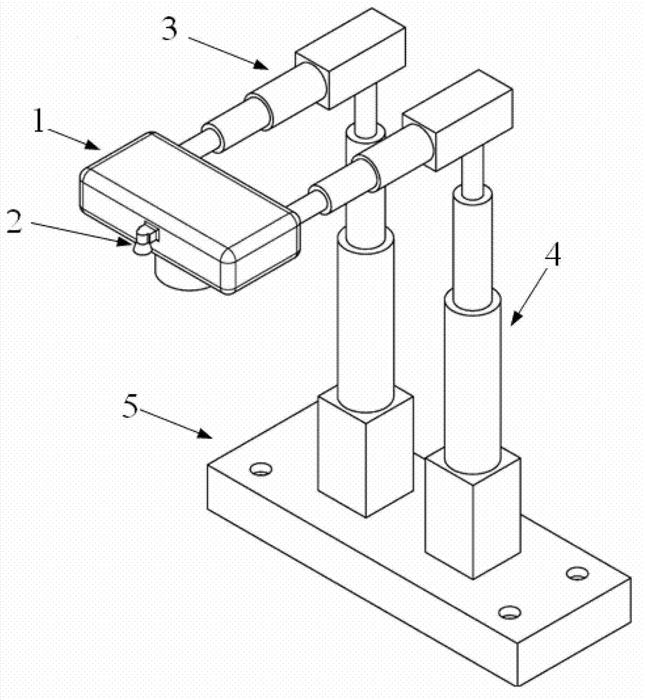 Automatic measuring device for assembly clearance of radial support key