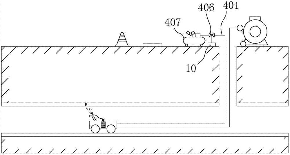 Crawler for non-excavation repair of pipeline