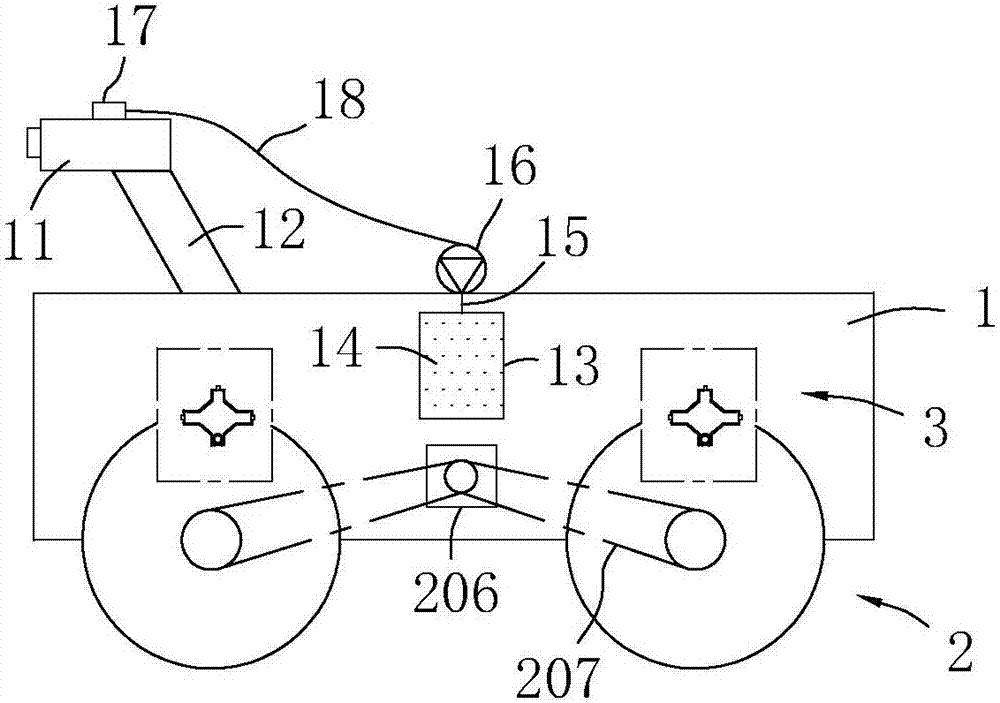 Crawler for non-excavation repair of pipeline