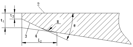 Mixed-flow water turbine runner blade outlet edge trimming method