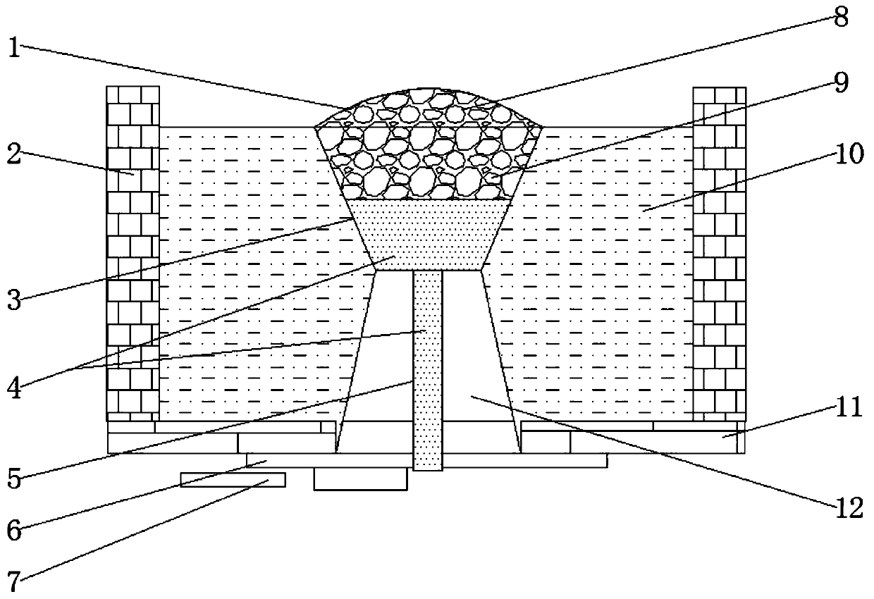 Ladle filler sand filling method conducive to increasing cleanliness of IF (interstitial-free) steel