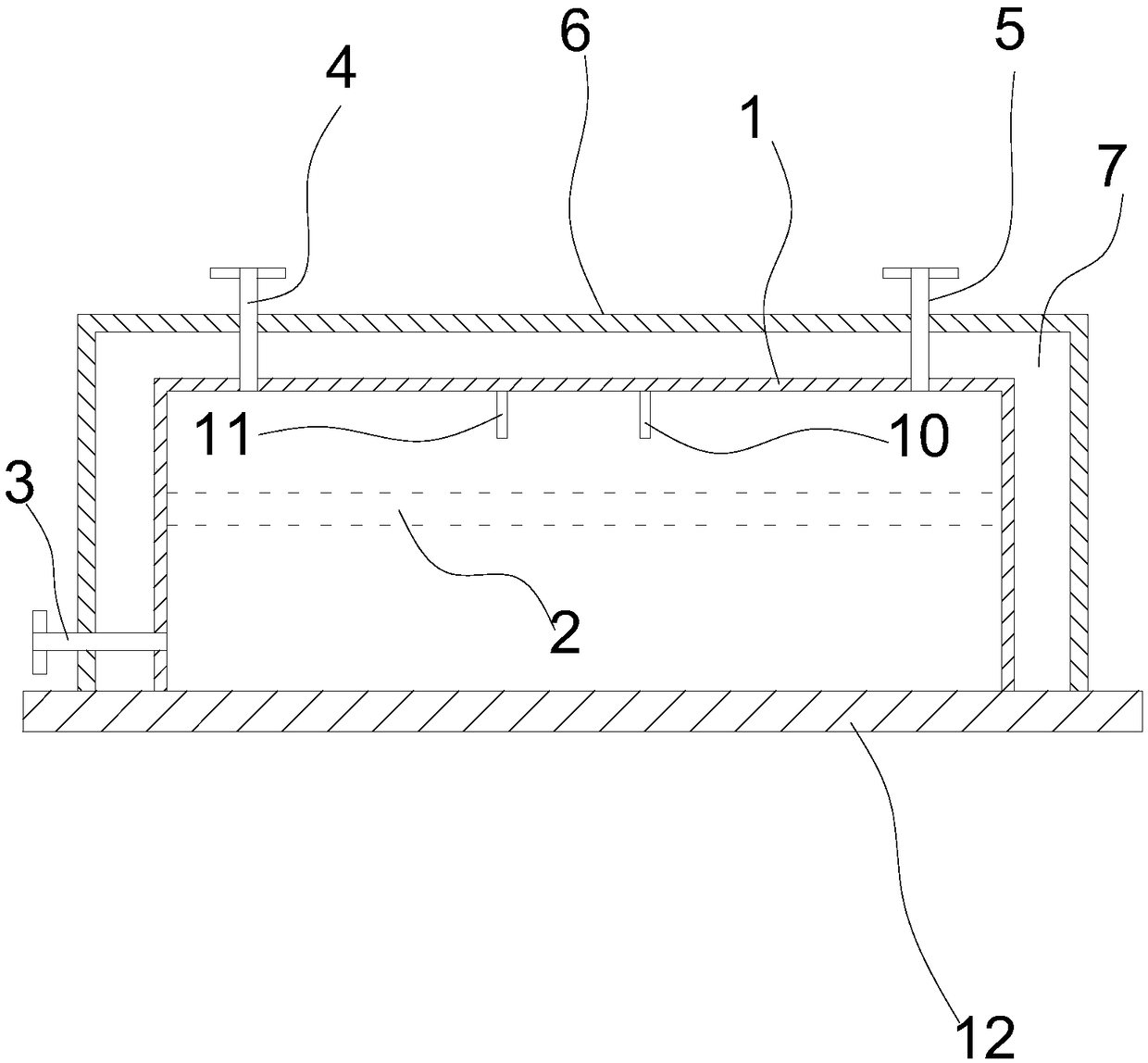 Horizontal type continuous production device for phosphorus pentafluoride