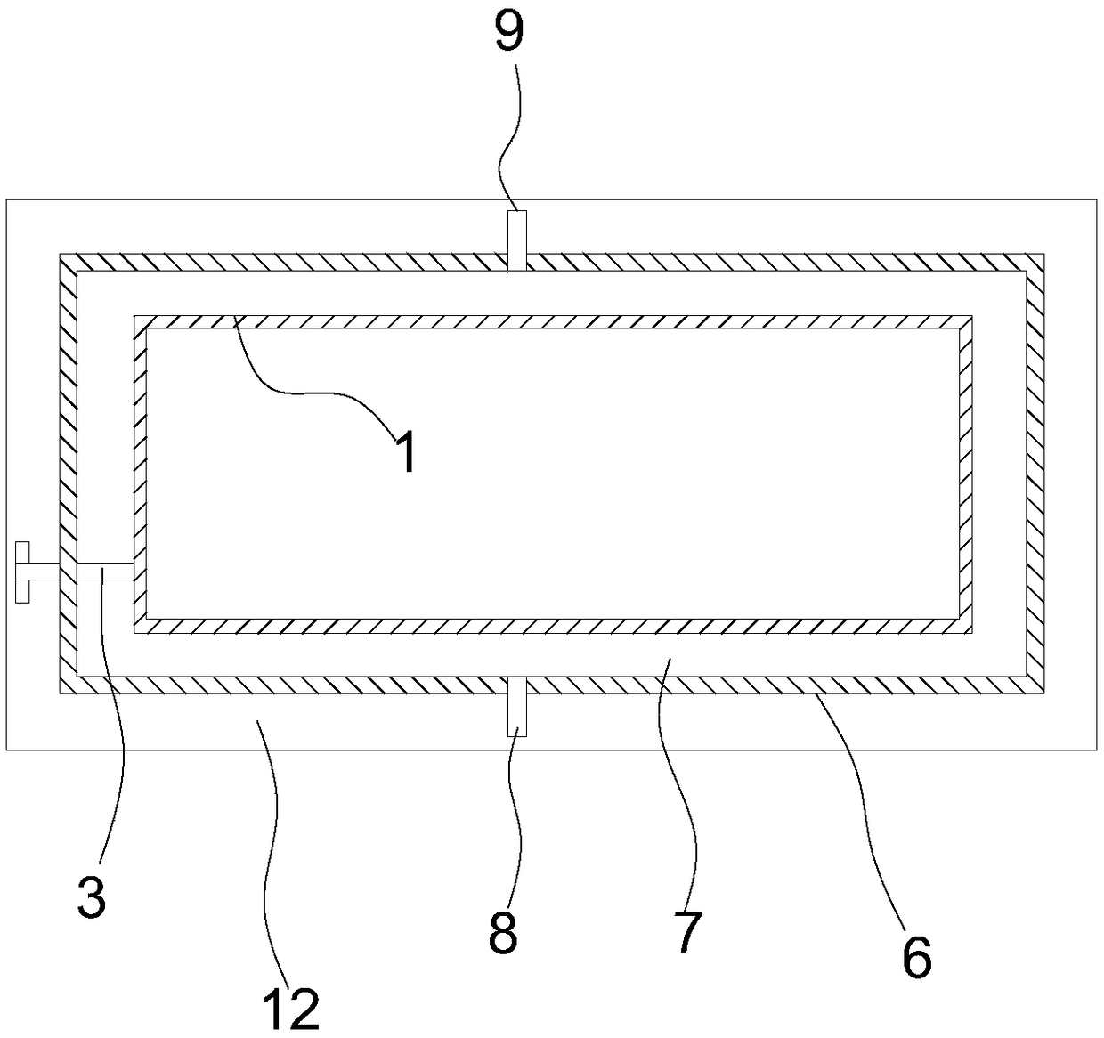 Horizontal type continuous production device for phosphorus pentafluoride