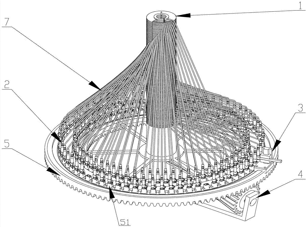 Automatic network cable distributing device and distributing method