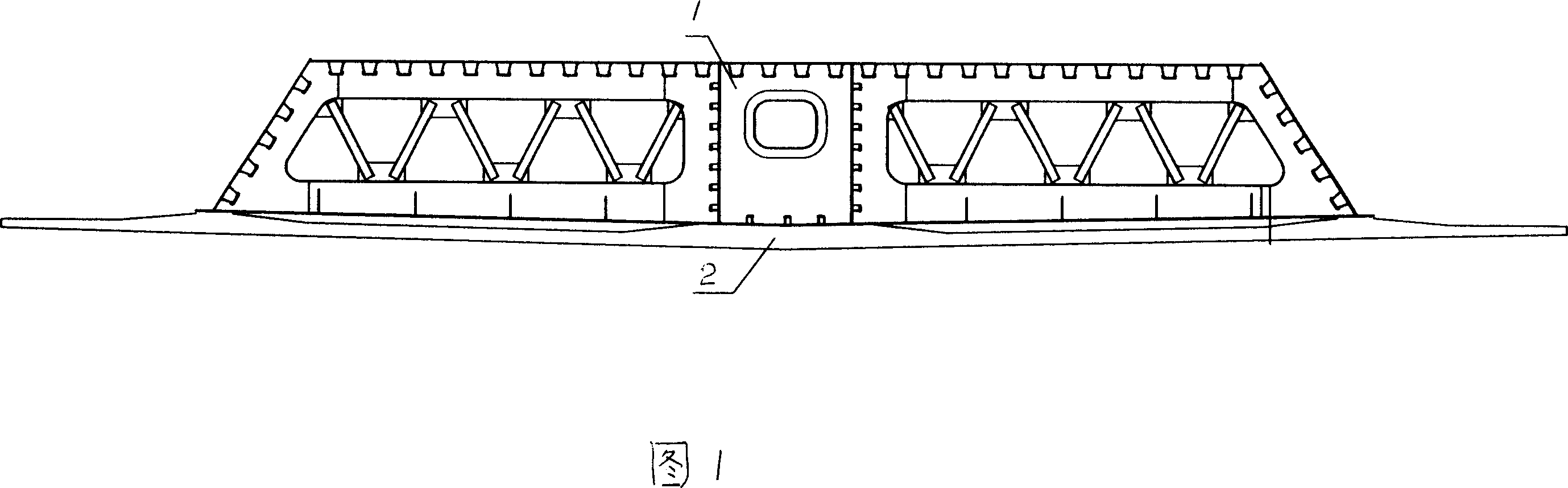 Technique of producing steel-concrete connecting beam