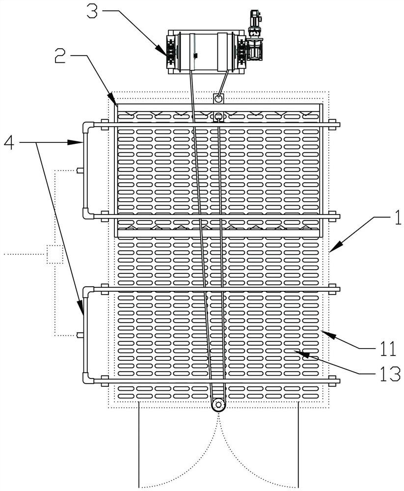 Pigsty full-coverage cleaning device for livestock breeding in animal husbandry