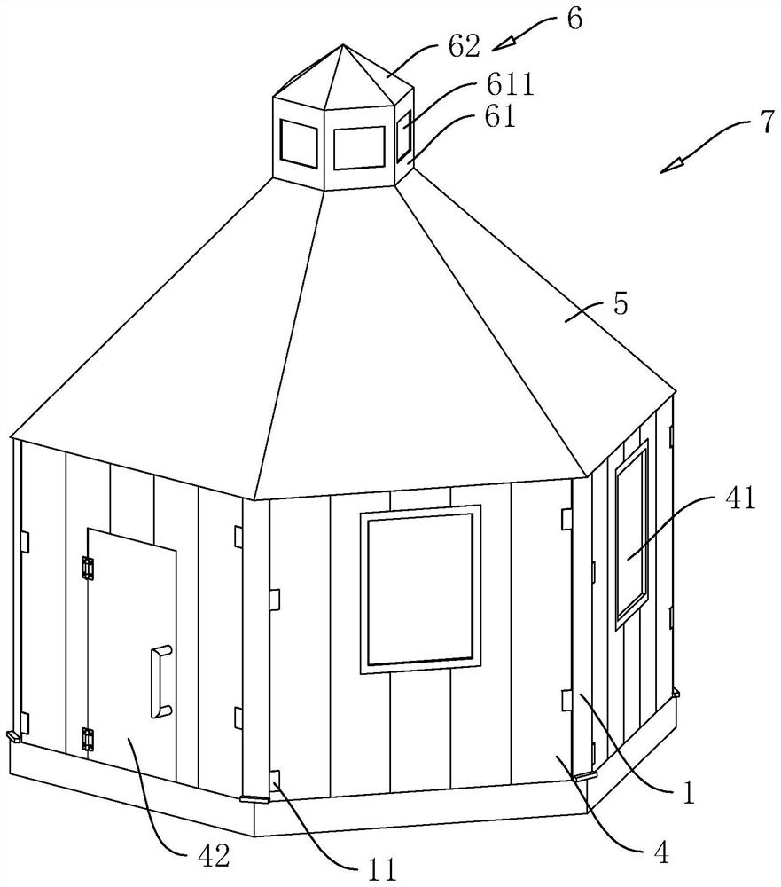 Manufacturing method of assembled polygonal Mongolian yurt