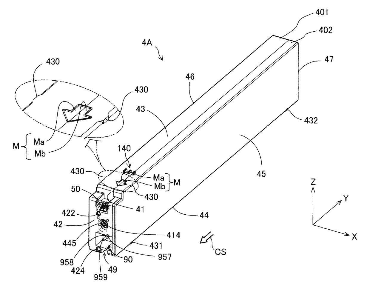 Cartridge and liquid ejection apparatus