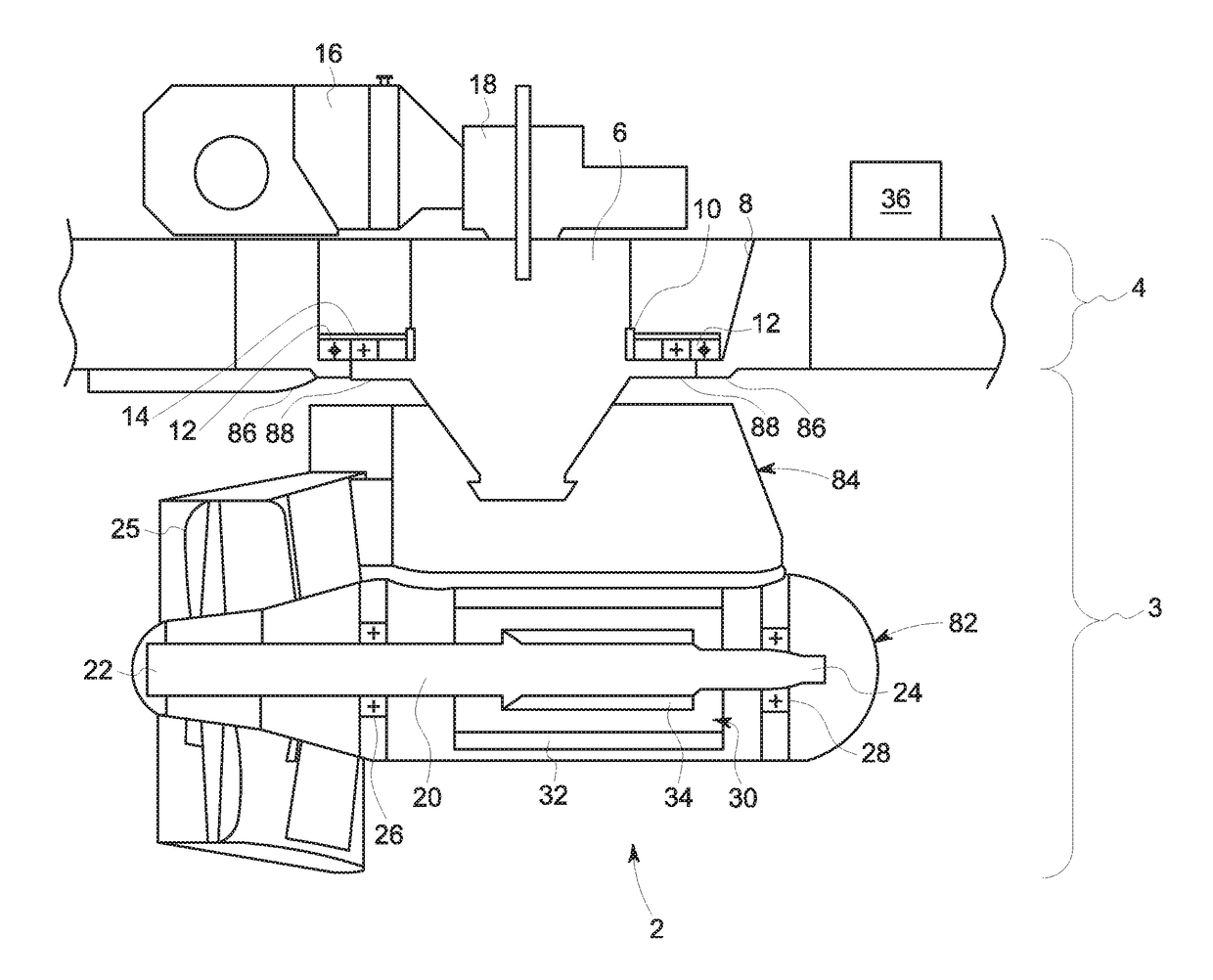 Propulsion unit for an aquatic vehicle having a mobile casing and a hydraulic fluid conditioning module