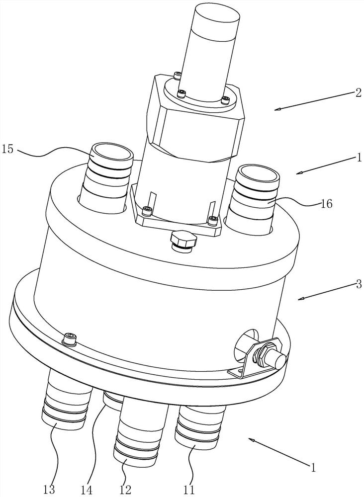 Multi-channel airflow switching device for medical molecular sieve oxygen generation system